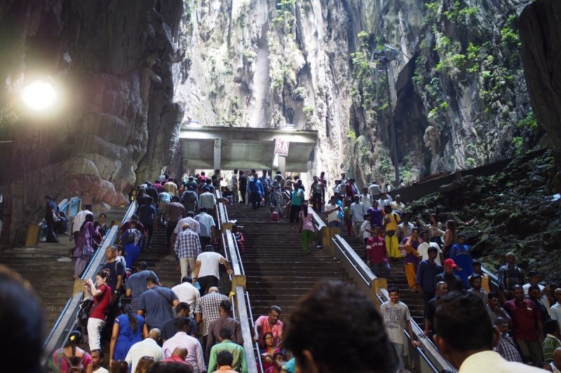 バトゥ洞窟の長い階段