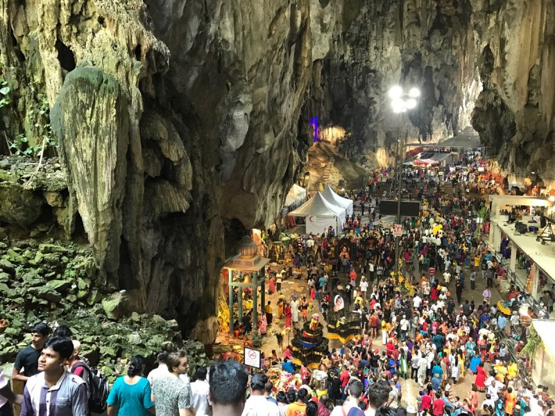 バトゥ洞窟の奥にある巨大な鍾乳洞
