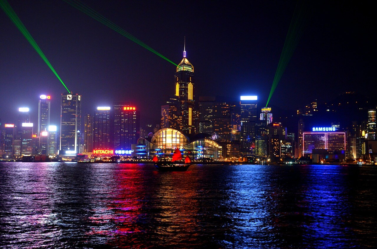 香港の夜景写真