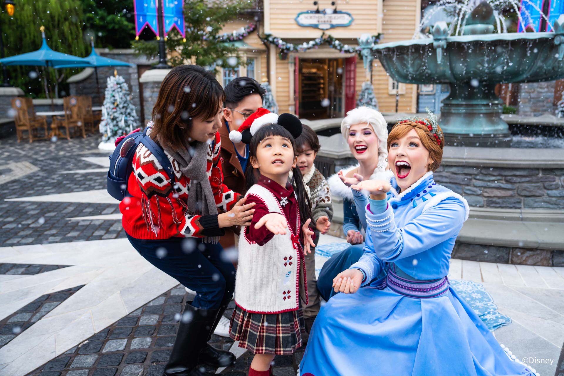 「アナと雪の女王」エリアの冬景色